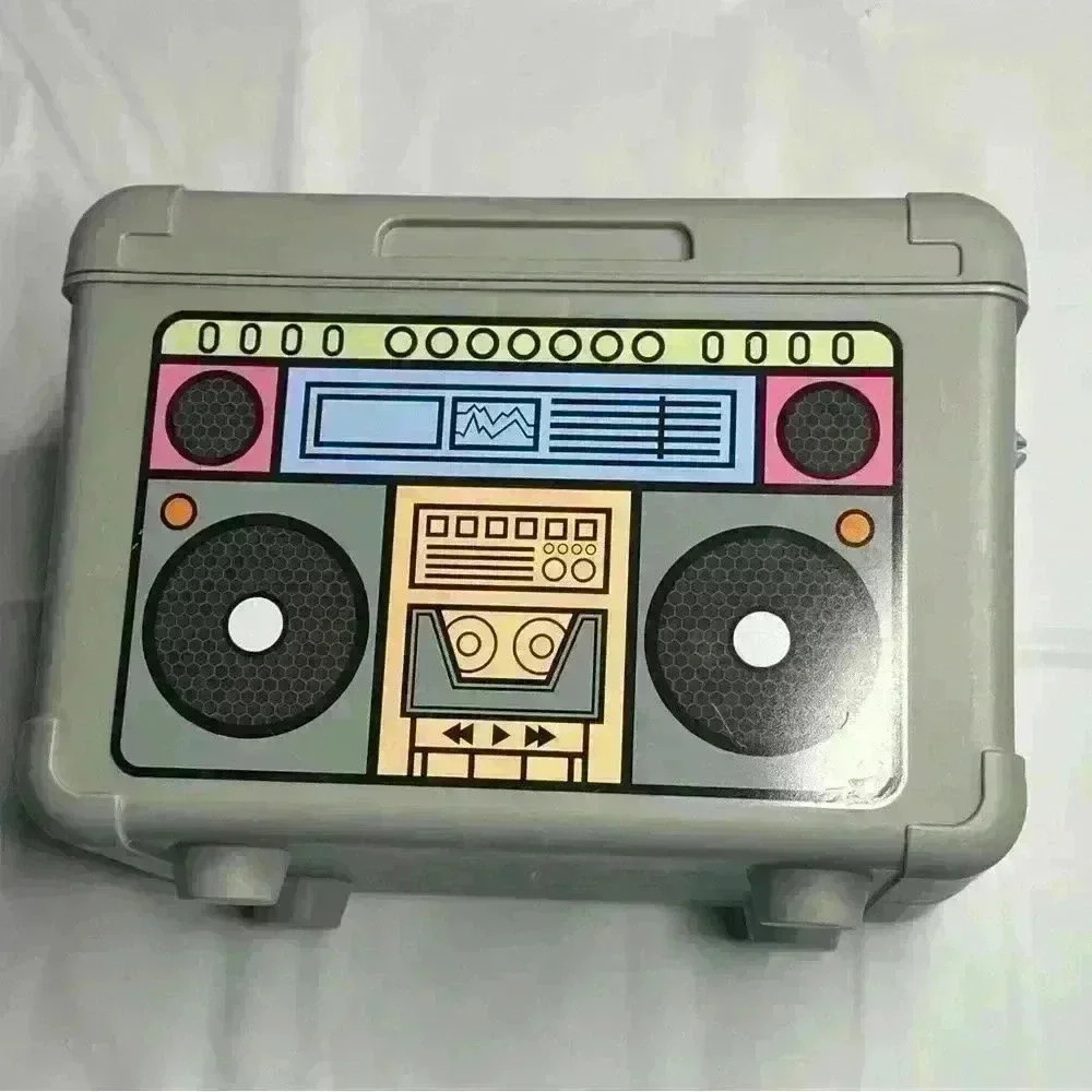 Target Bullseye Playground Boom Box Drink Bucket Mini Cooler 80’s Retro Storage